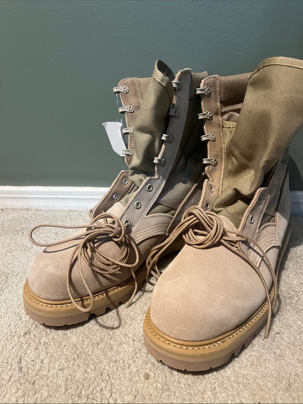 New Vibram Men's Steel Toe Lace Up Tactical Boots 9 1/2